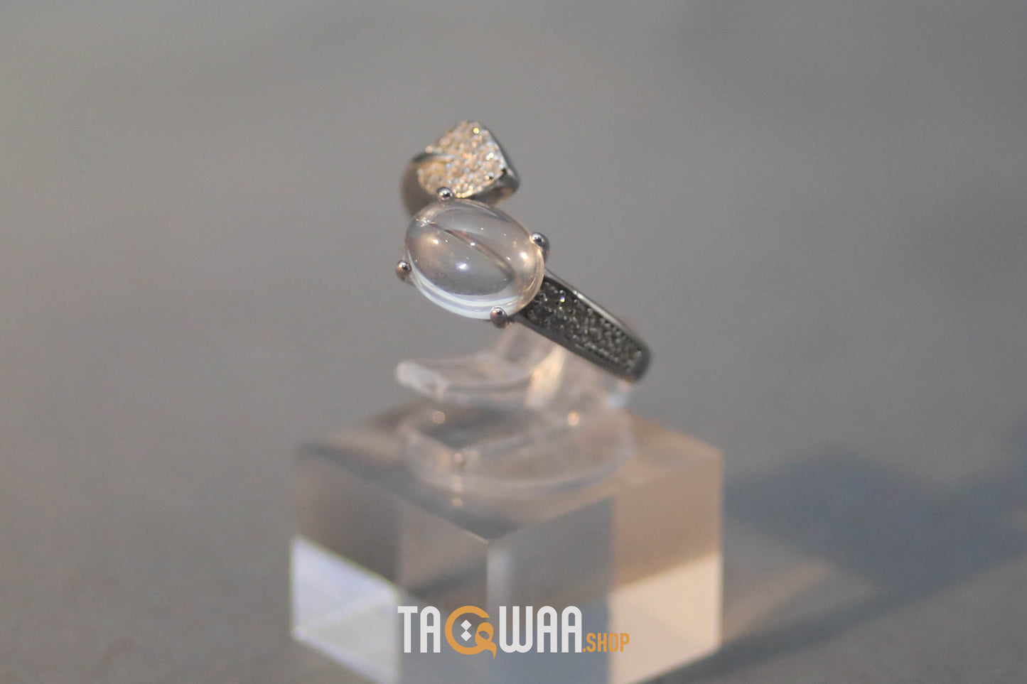 Dur Al Najaf Silver Ring for Women – Elegant Design, Adjustable Free Size
