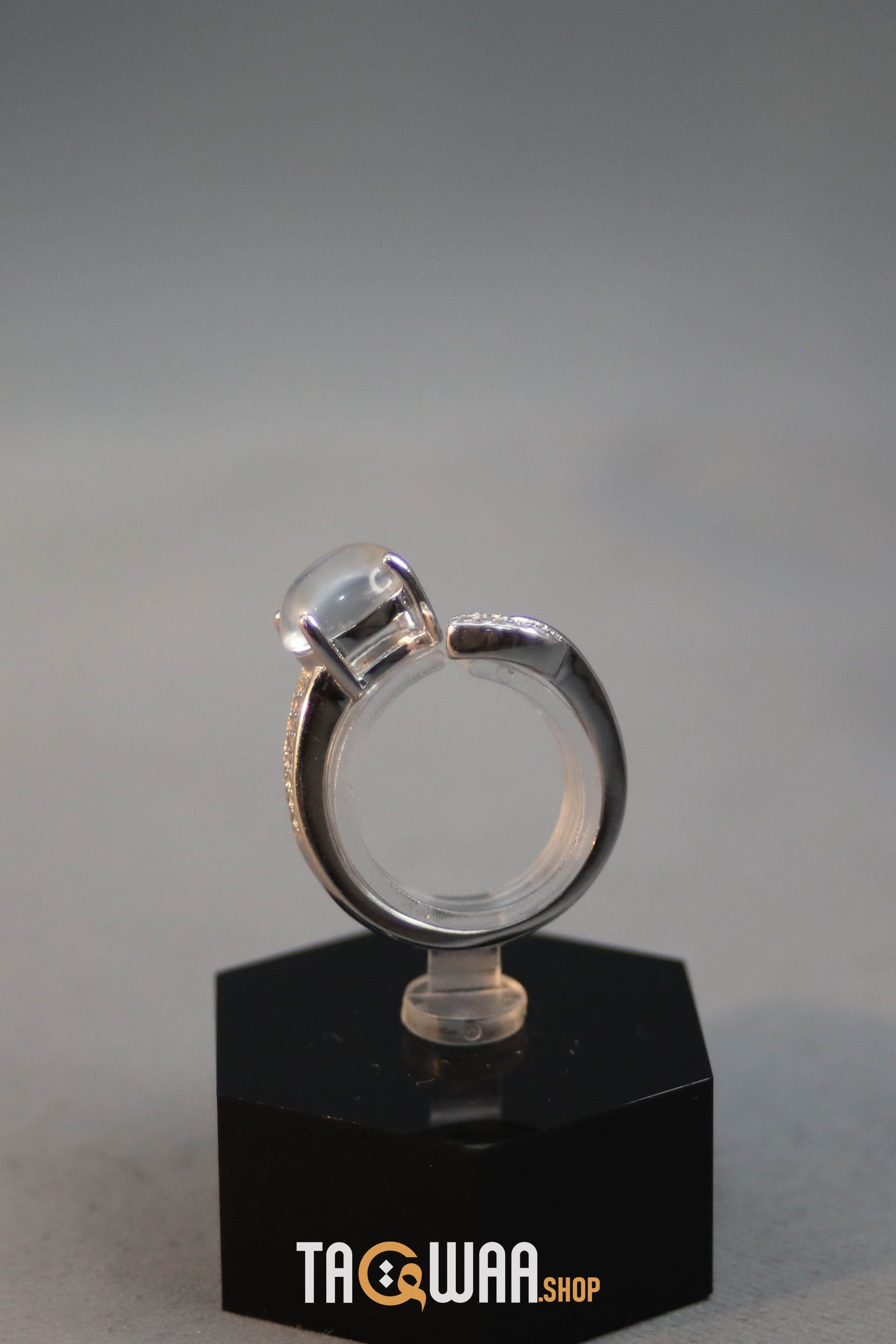 Dur Al Najaf Silver Ring for Women – Elegant Design, Adjustable Free Size