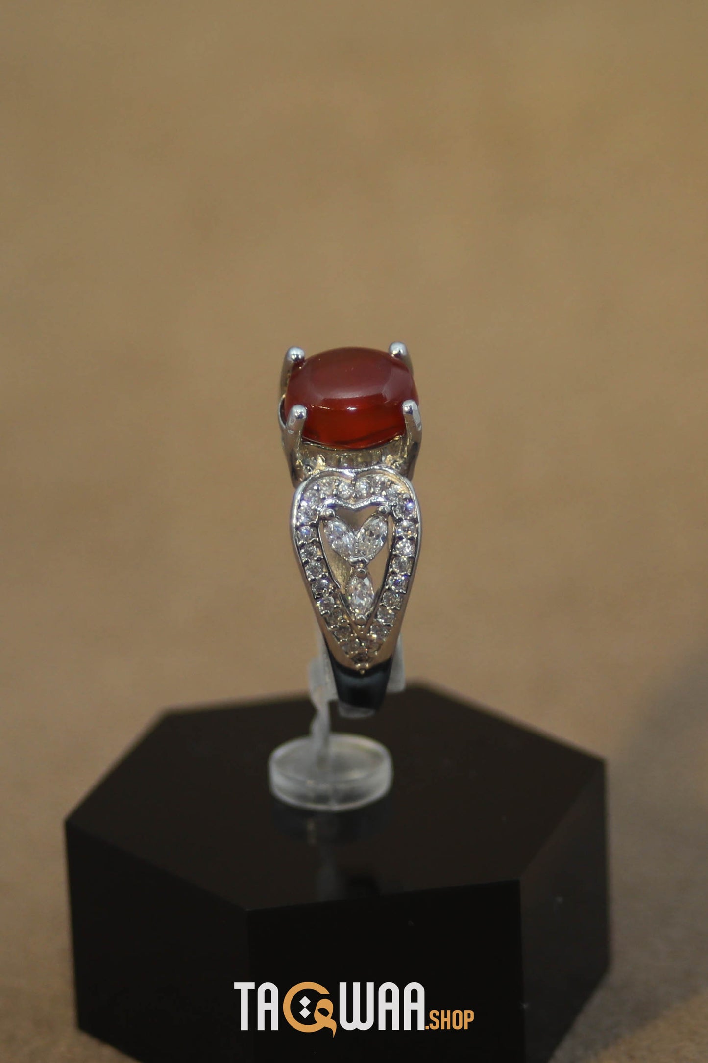 Silver Ring with Yemeni Brown Agate