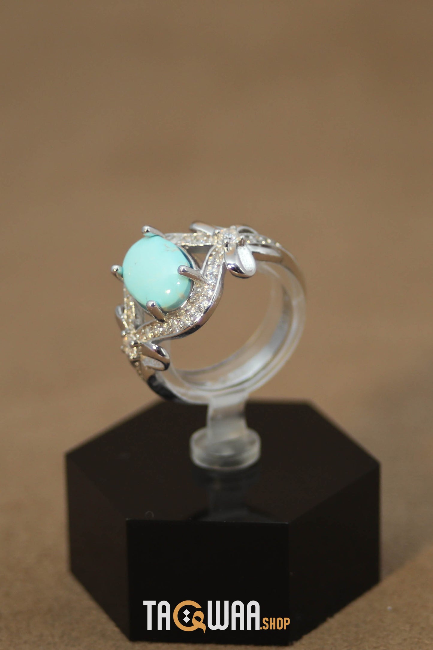Silver Nishapuri Feroza Ring