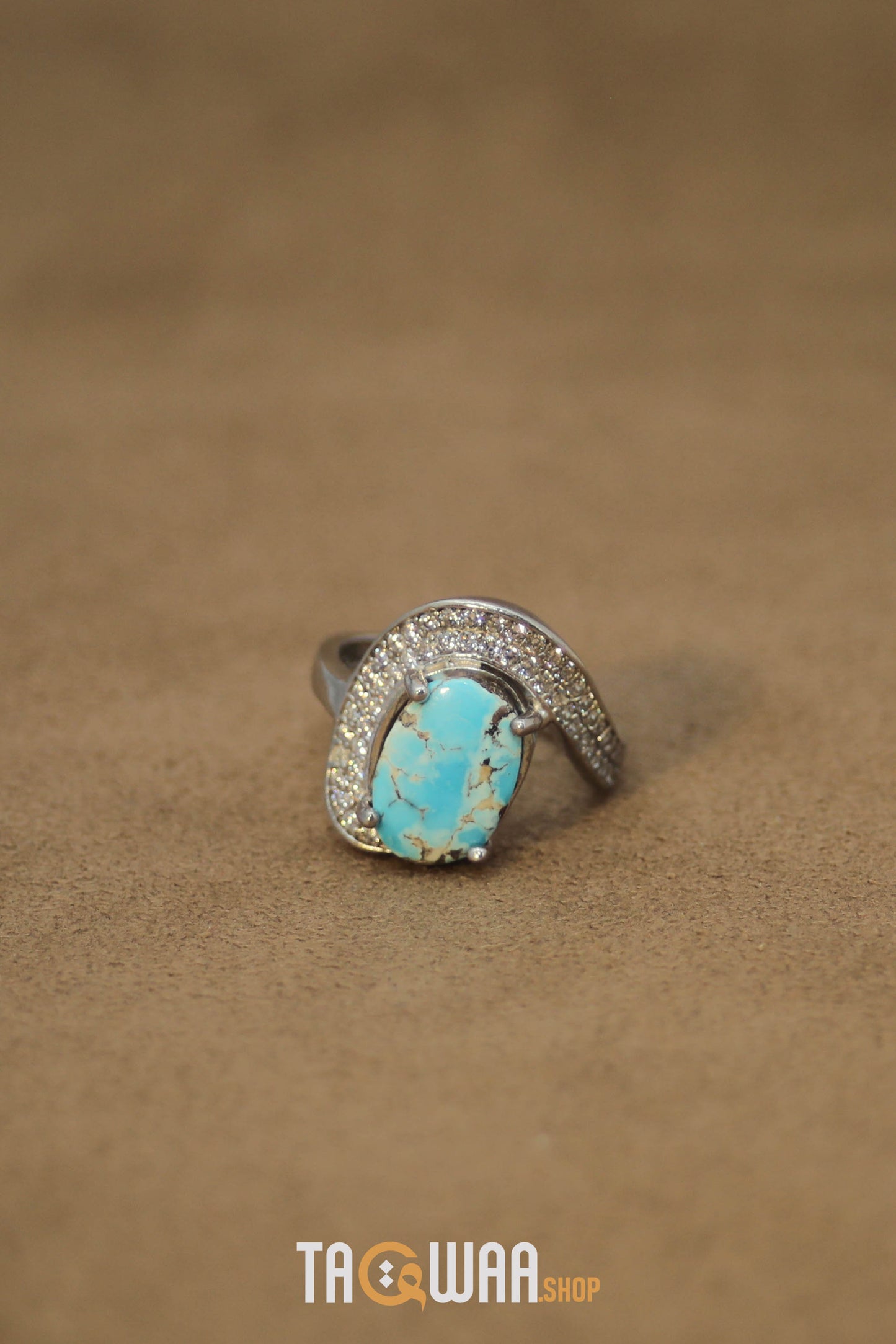 Silver Nishapuri Feroza Ring