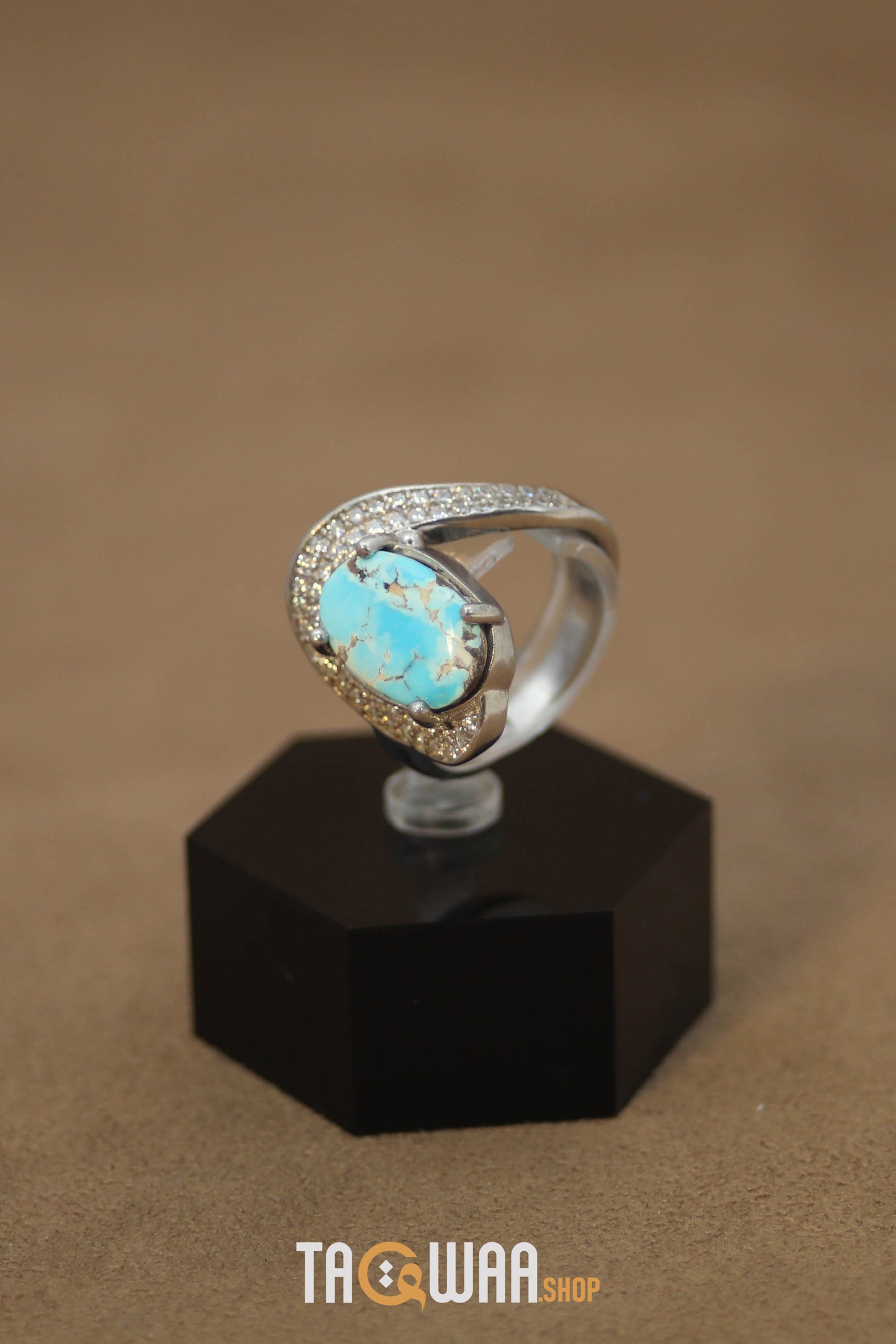 Silver Nishapuri Feroza Ring