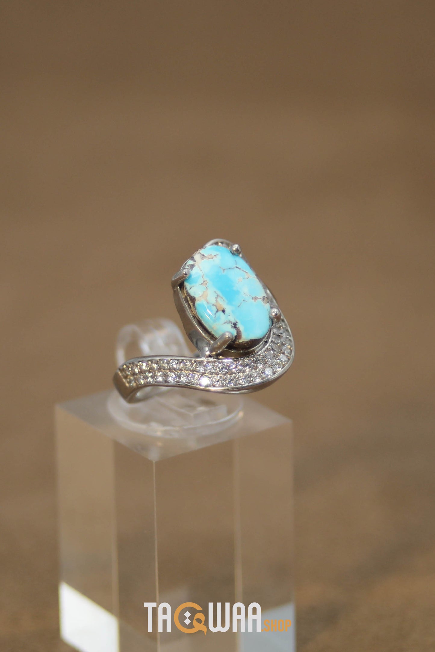 Silver Nishapuri Feroza Ring
