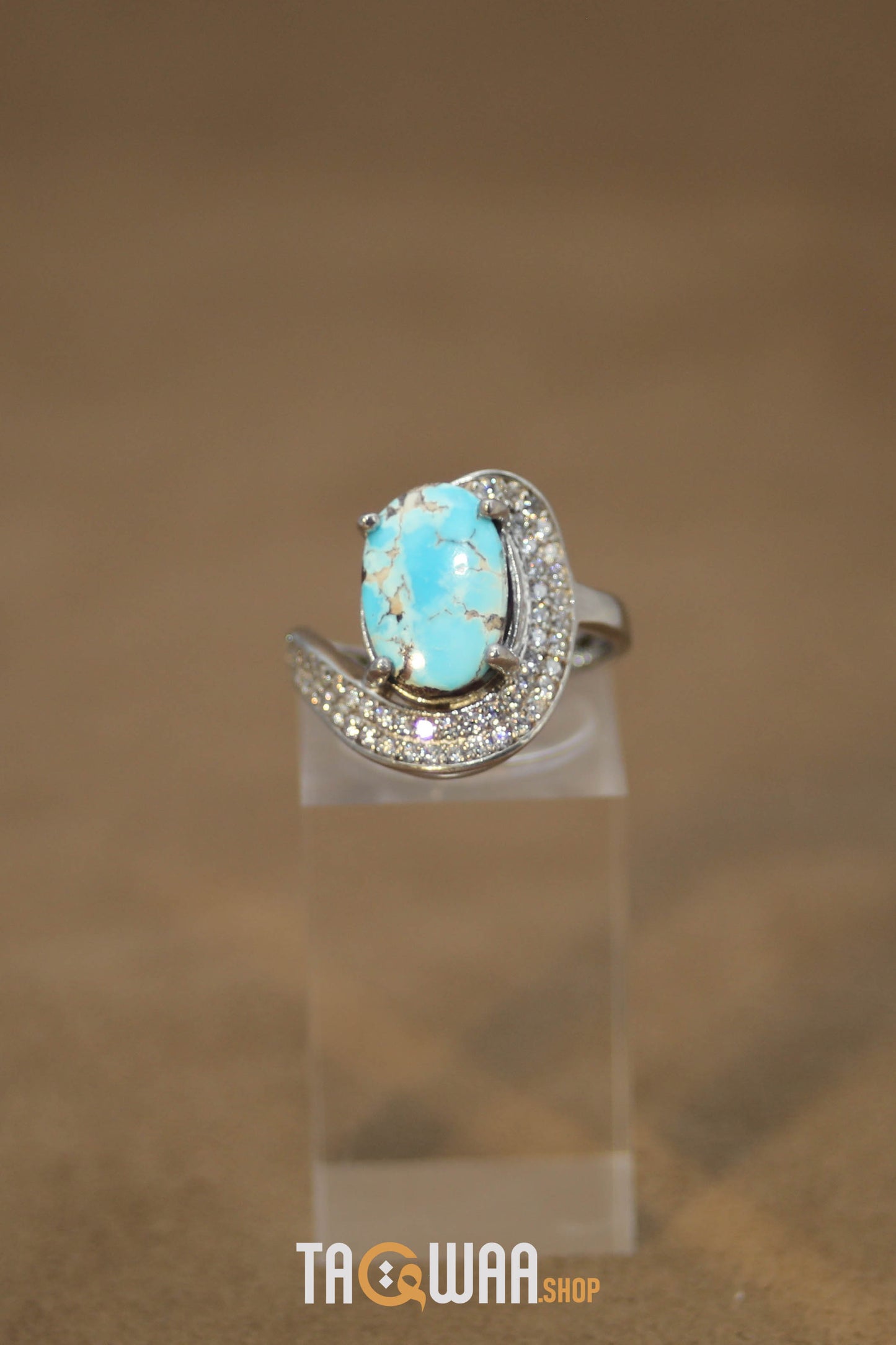 Silver Nishapuri Feroza Ring