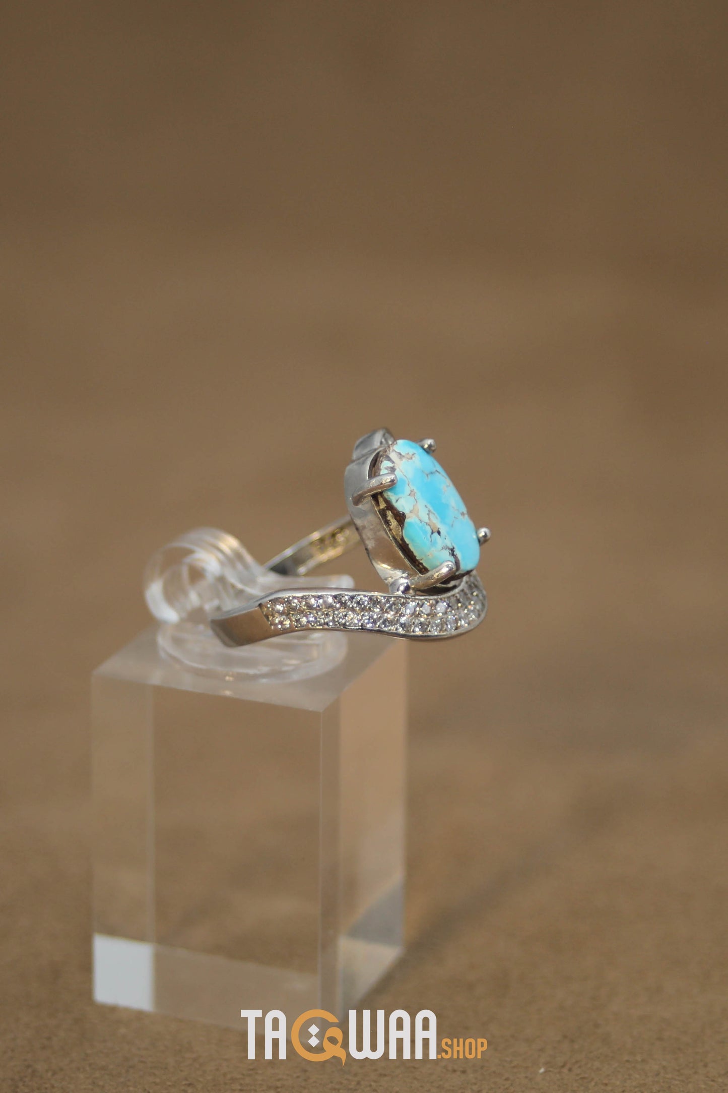 Silver Nishapuri Feroza Ring