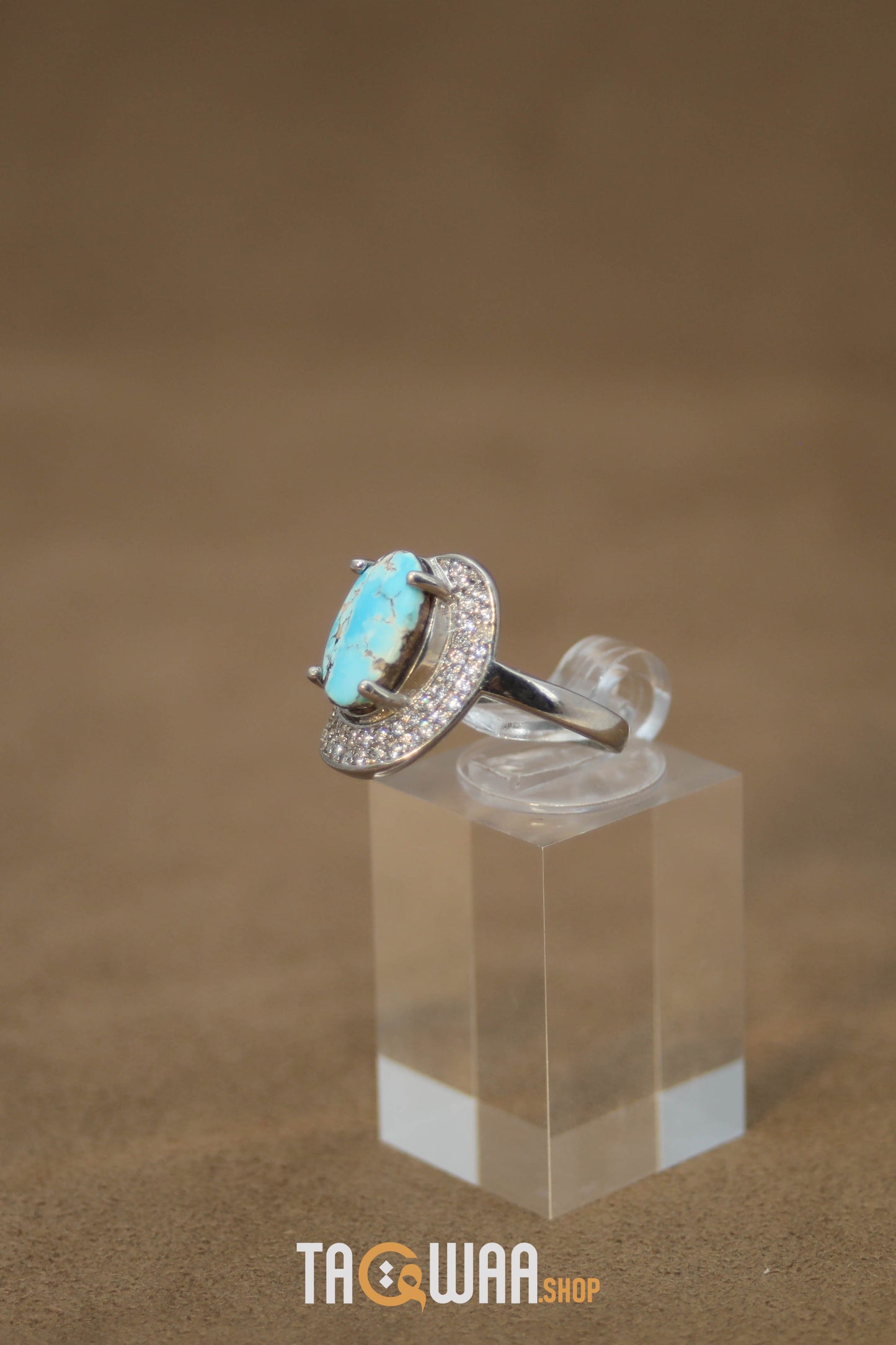 Silver Nishapuri Feroza Ring