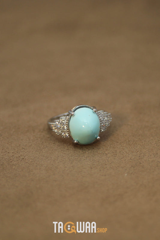 Silver Nishapuri Feroza Ring