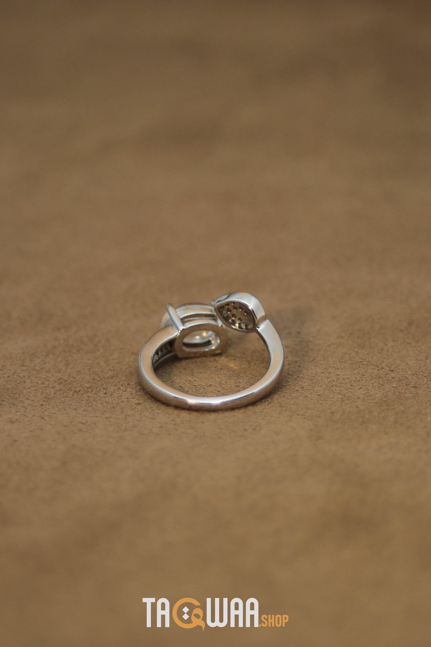 Dur Al Najaf Silver Ring for Women – Elegant Design, Adjustable Free Size