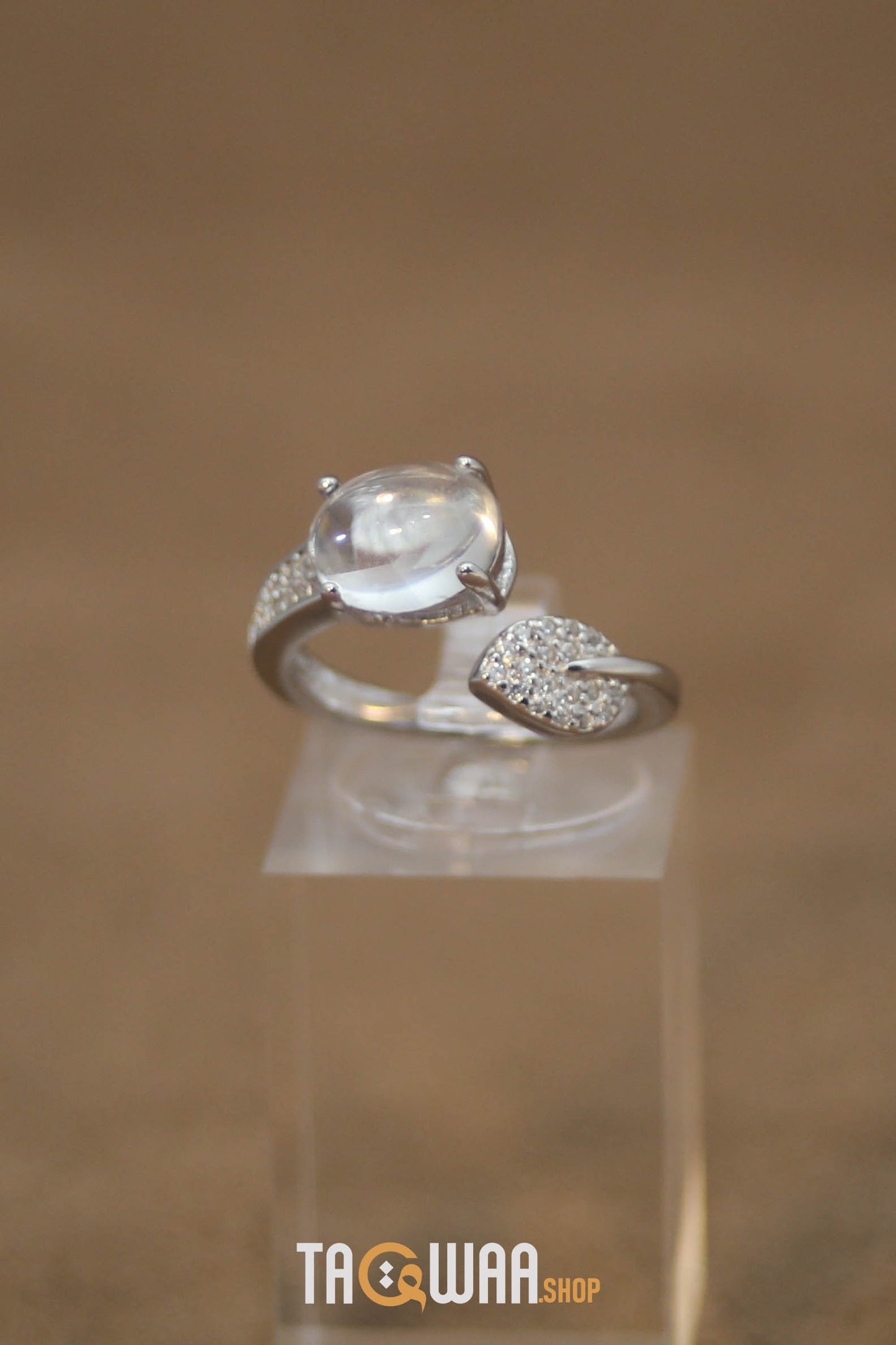 Dur Al Najaf Silver Ring for Women – Elegant Design, Adjustable Free Size