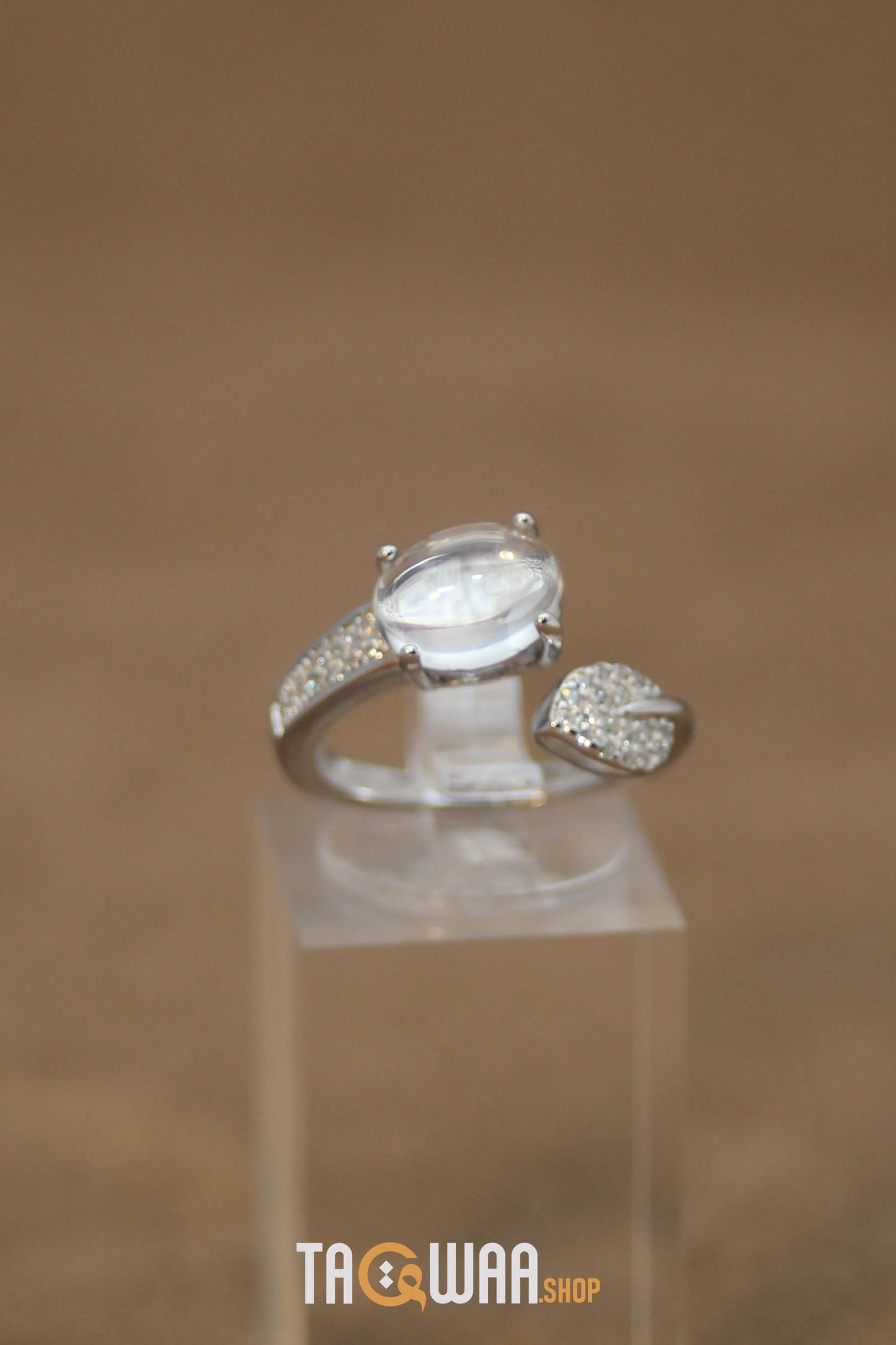 Dur Al Najaf Silver Ring for Women – Elegant Design, Adjustable Free Size