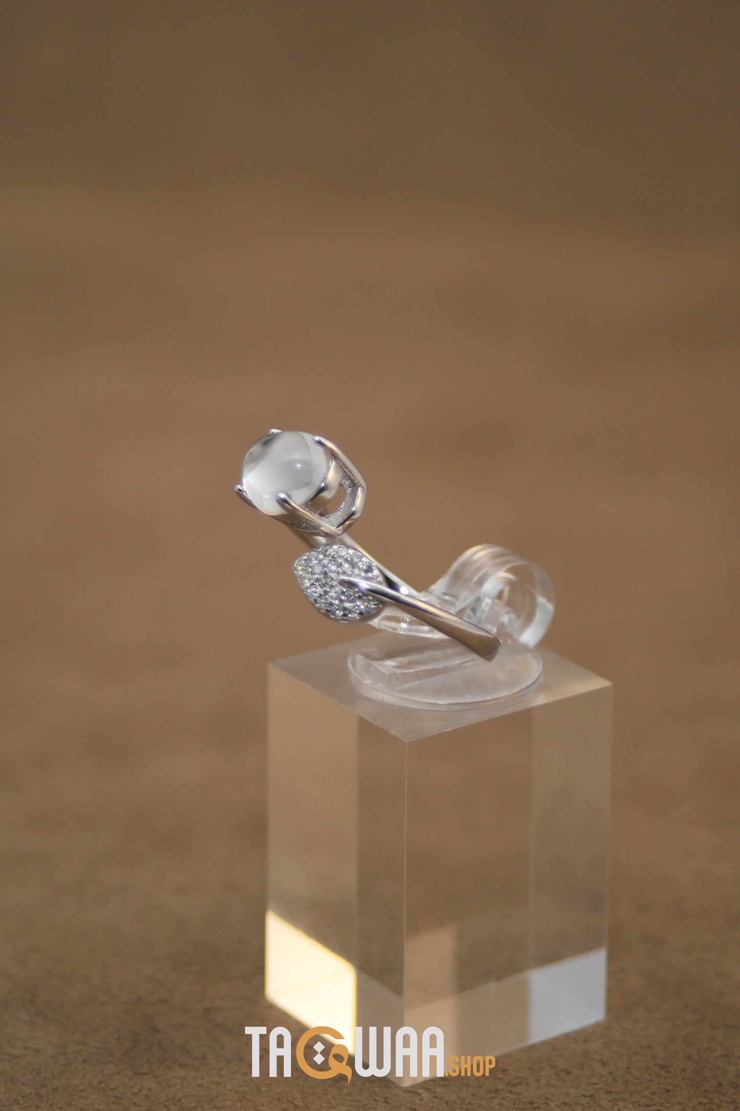 Dur Al Najaf Silver Ring for Women – Elegant Design, Adjustable Free Size