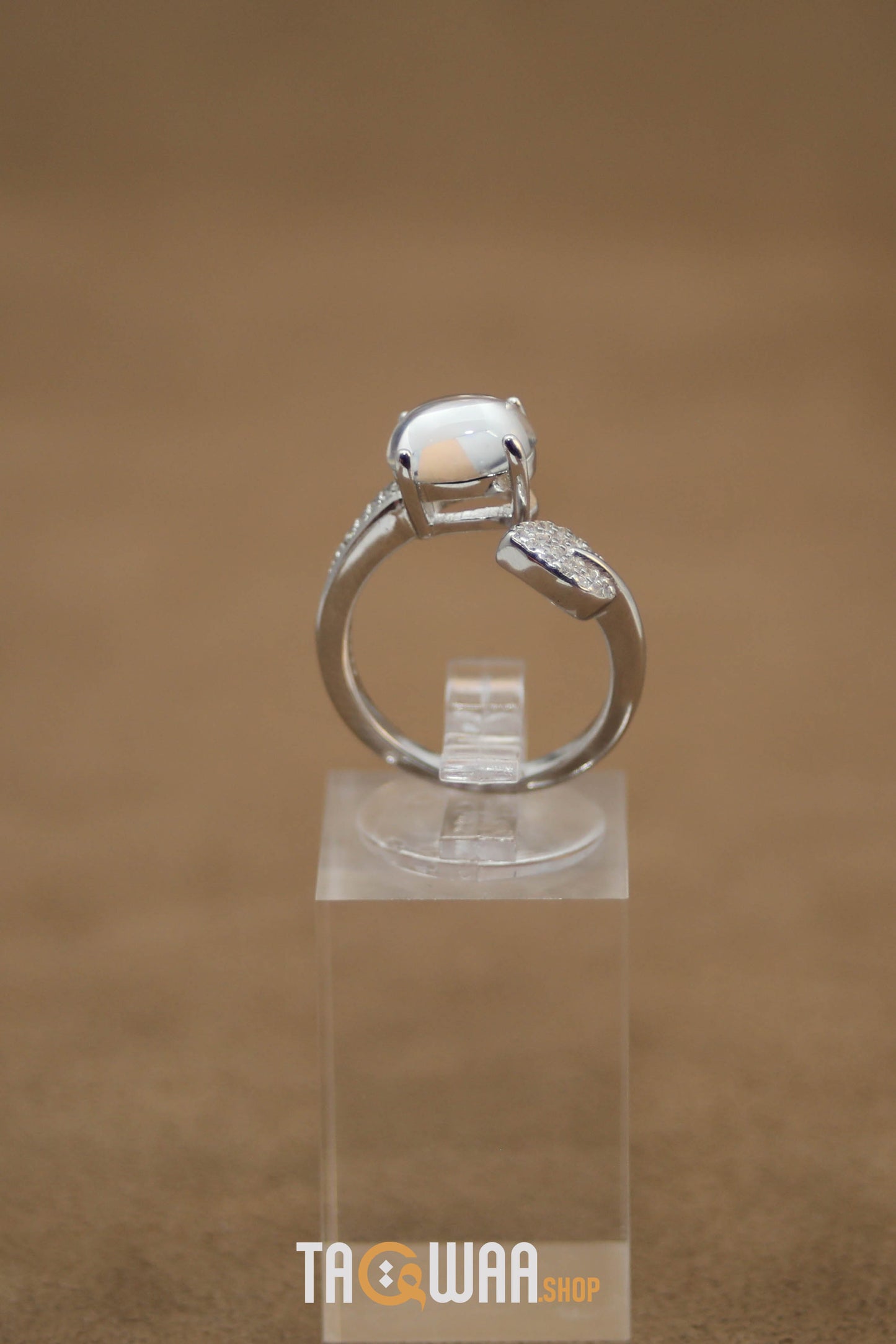 Dur Al Najaf Silver Ring for Women – Elegant Design, Adjustable Free Size
