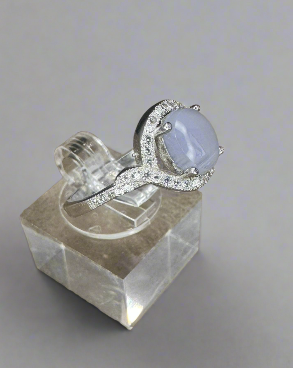 YEMENI PURPLE AQEEQ STERLING SILVER RING FOR WOMEN