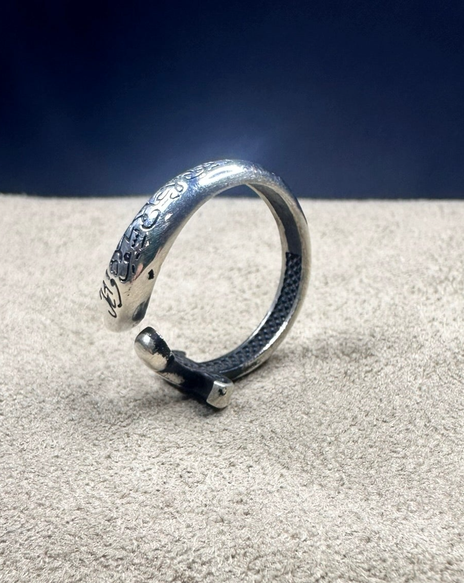 Imam Ali's Zulfiqar Sword Ring For Men (Solid 925 Sterling Silver)