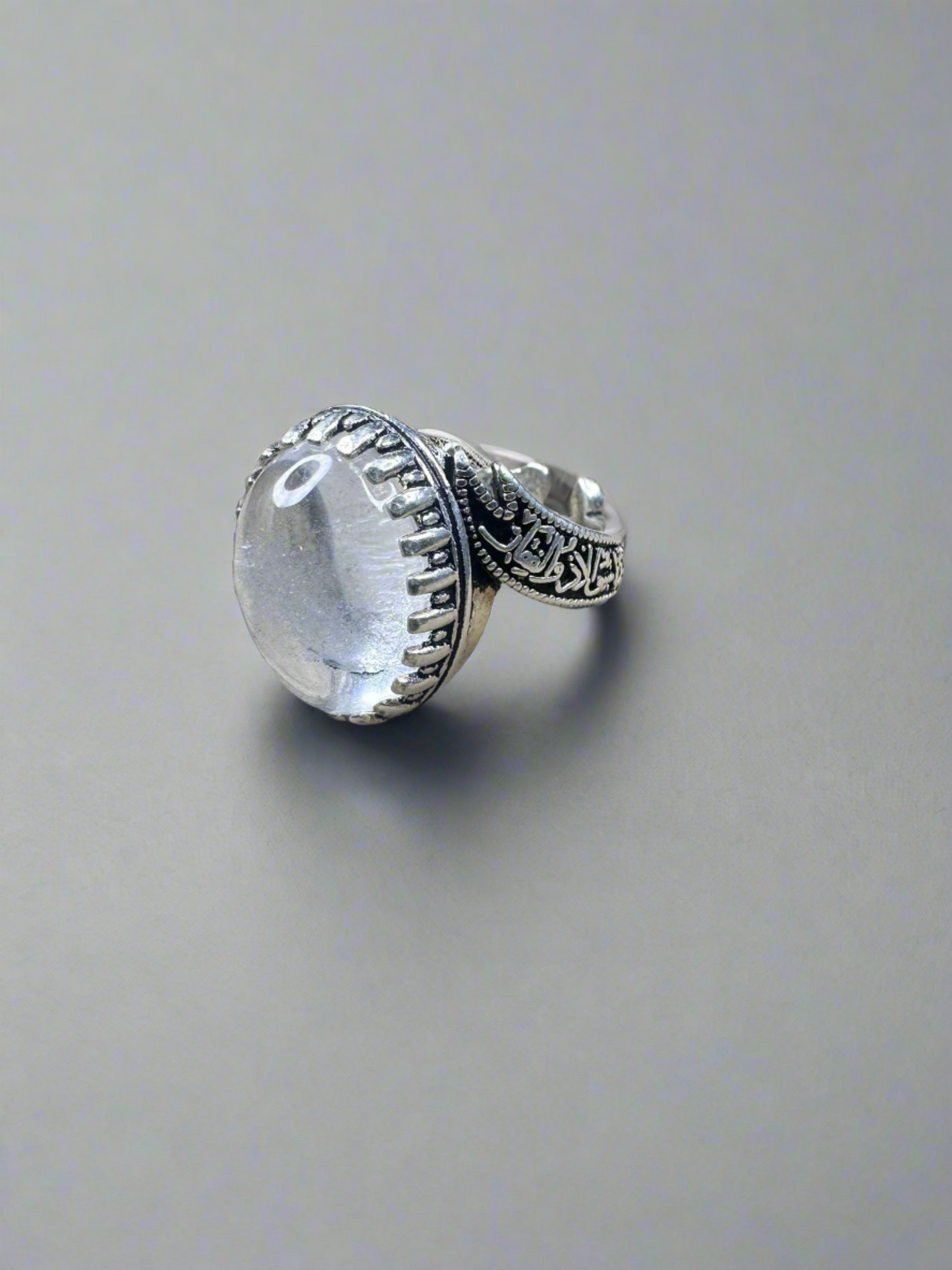 Due Al Najaf Sterling Silver Ring For Men (Free Size)