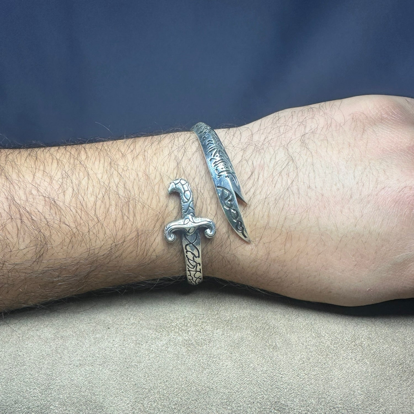 Imam Ali's Zulfiqar Bracelet (925K Silver)