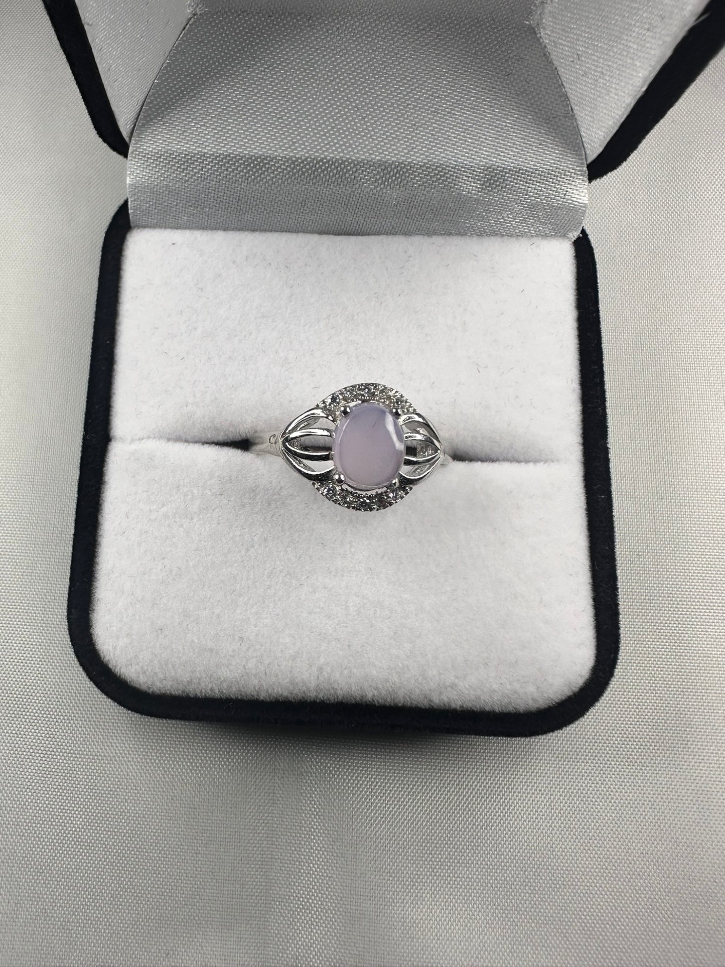 YEMENI PURPLE AQEEQ STERLING SILVER RING FOR WOMEN