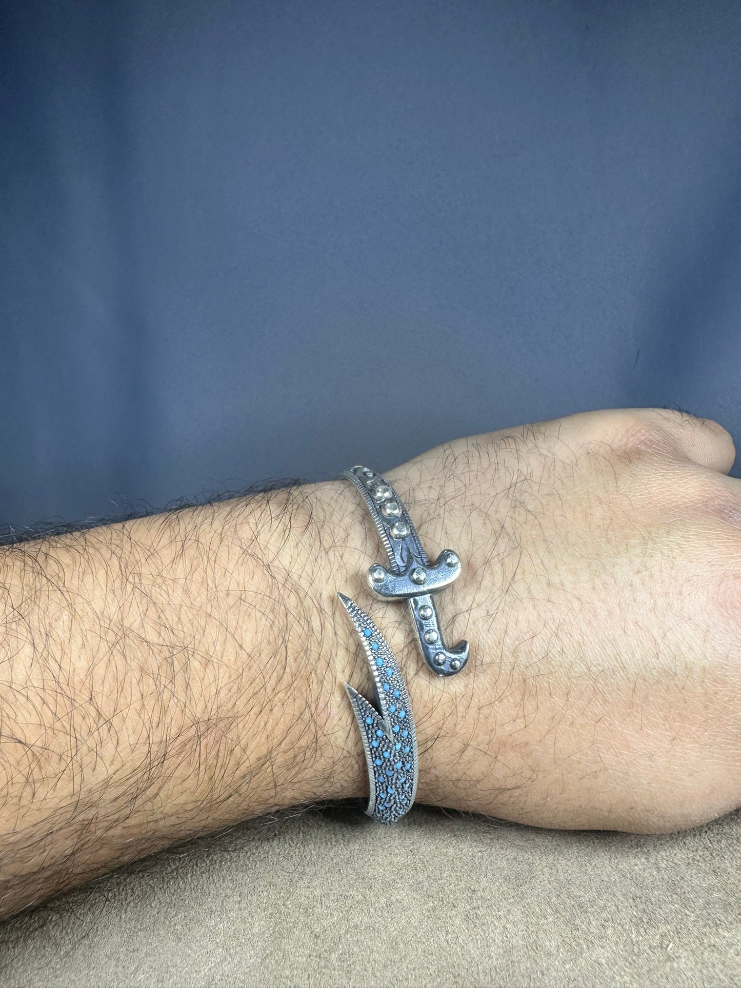 Imam Ali's Zulfiqar Bracelet (925K Silver)