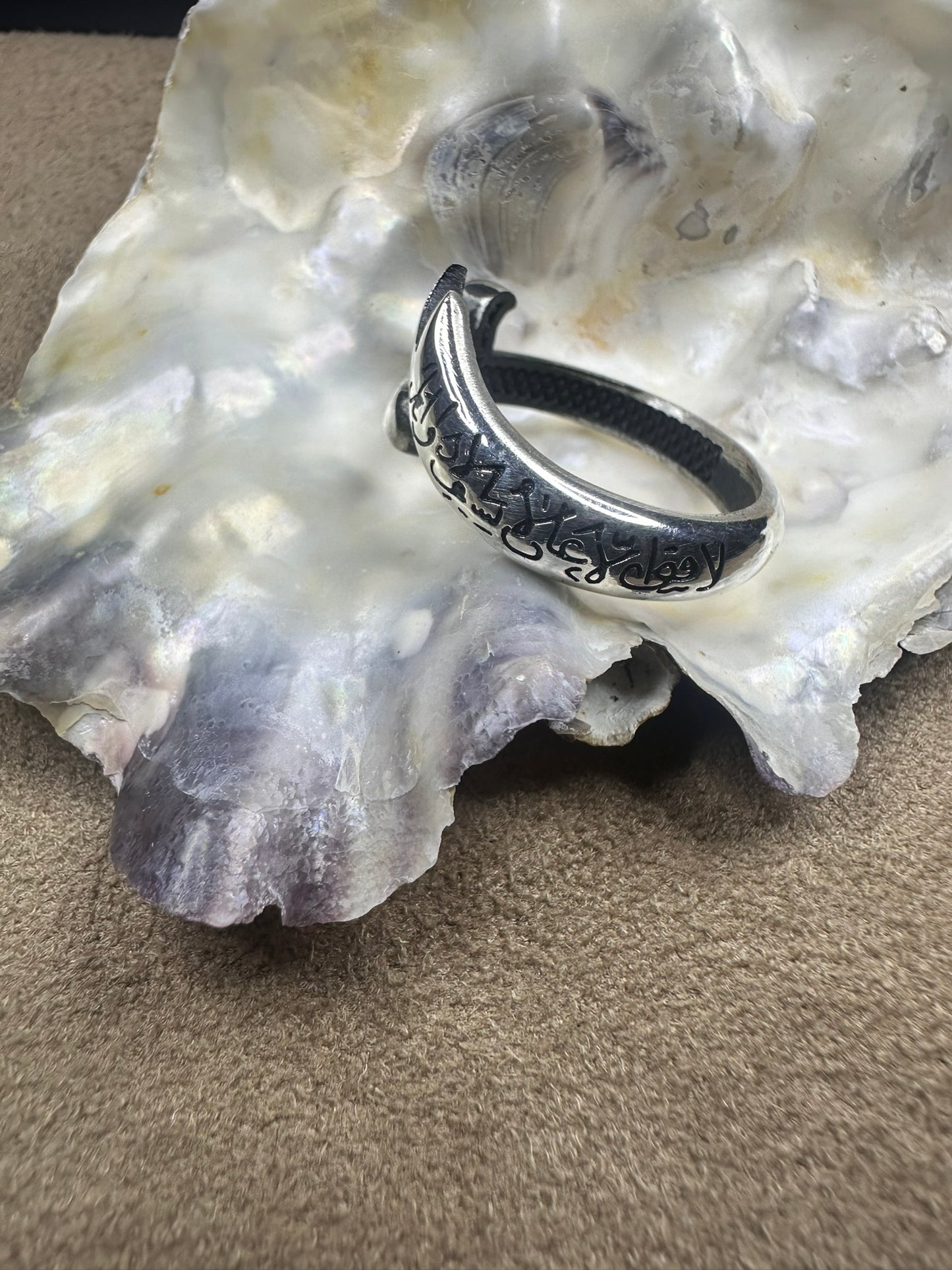Imam Ali's Zulfiqar Sword Ring For Men (Solid 925 Sterling Silver)