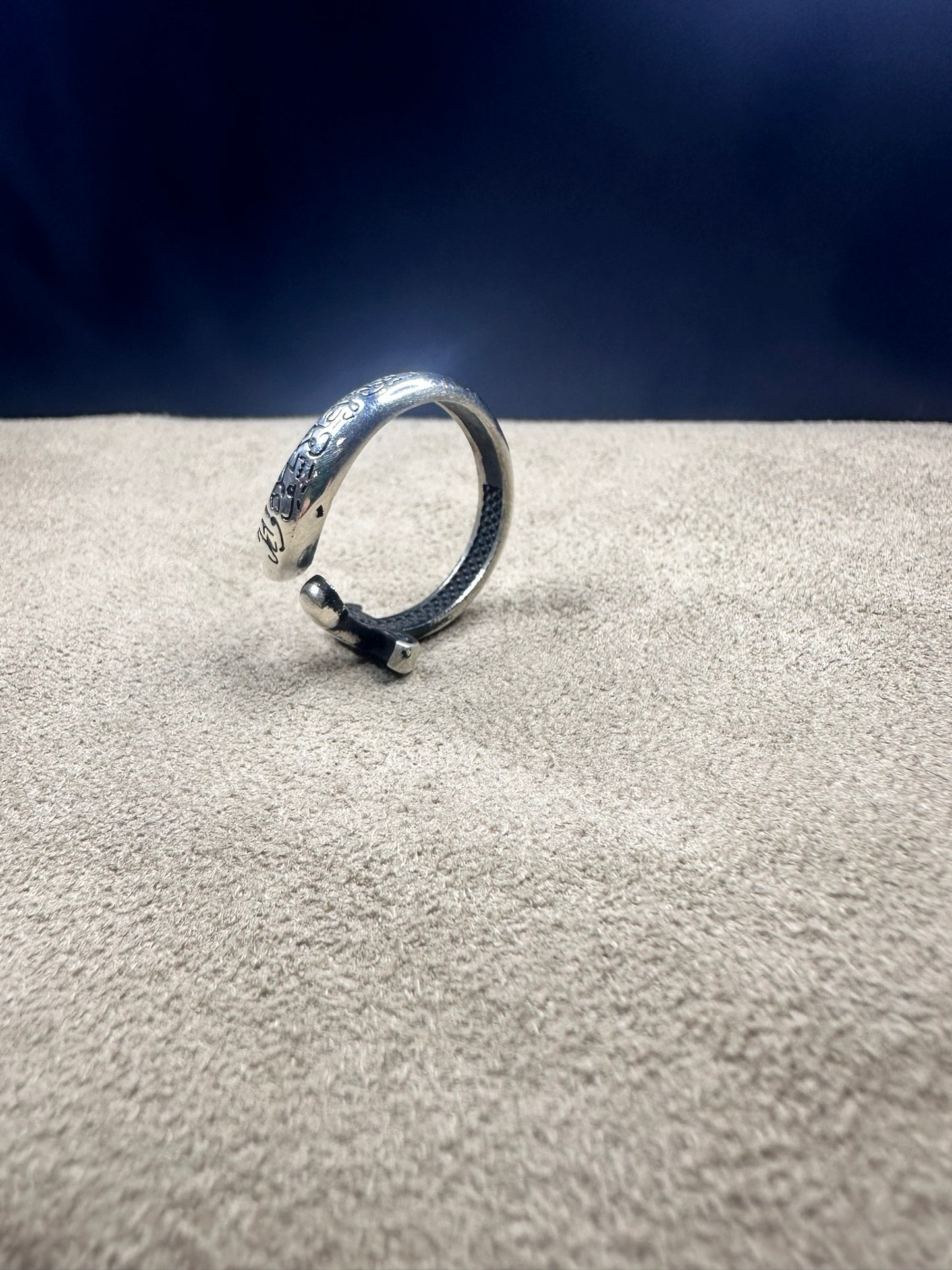 Imam Ali's Zulfiqar Sword Ring For Men (Solid 925 Sterling Silver)