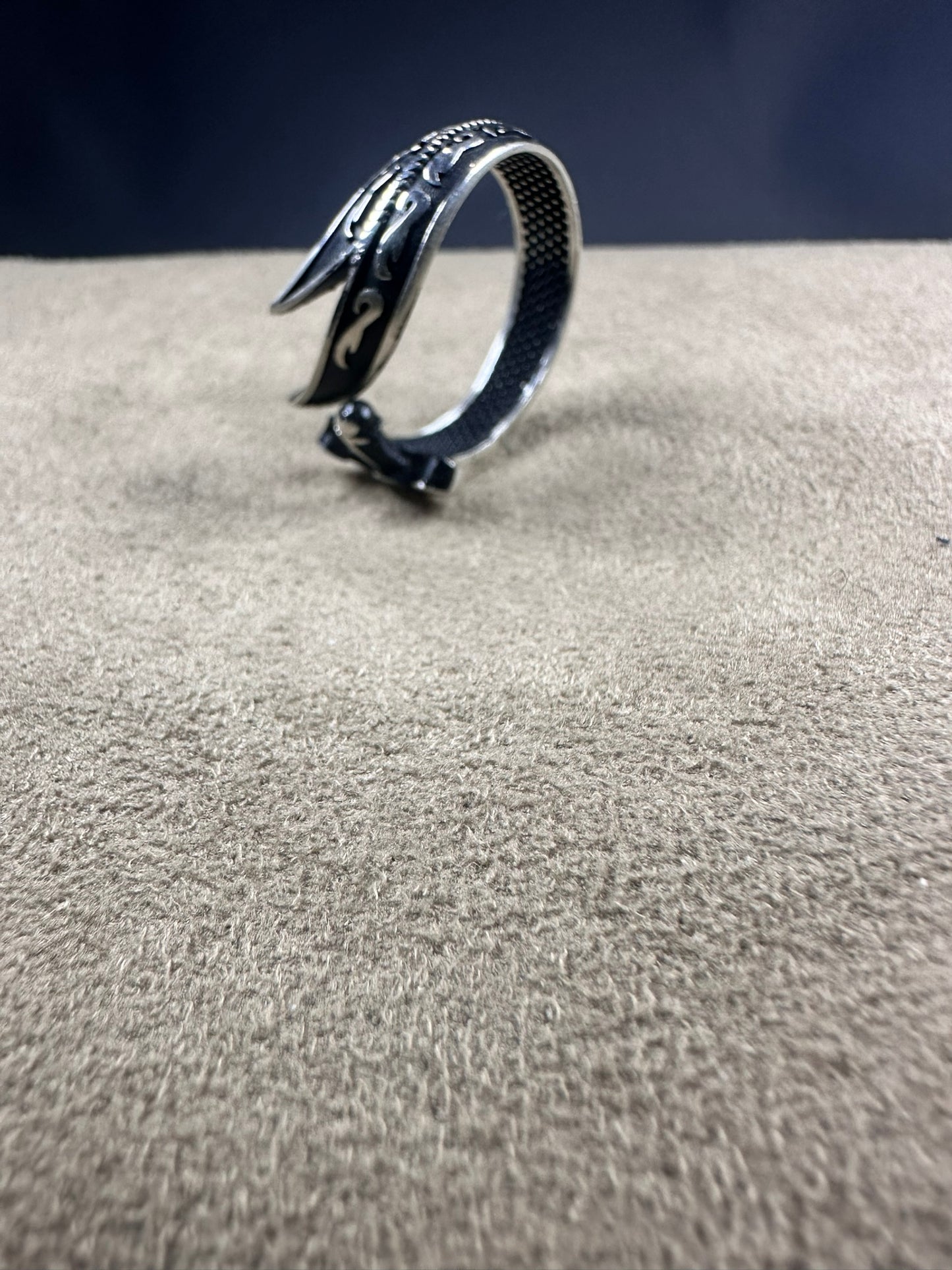 Silver Ring Zulfiqar Shape (Free Size)