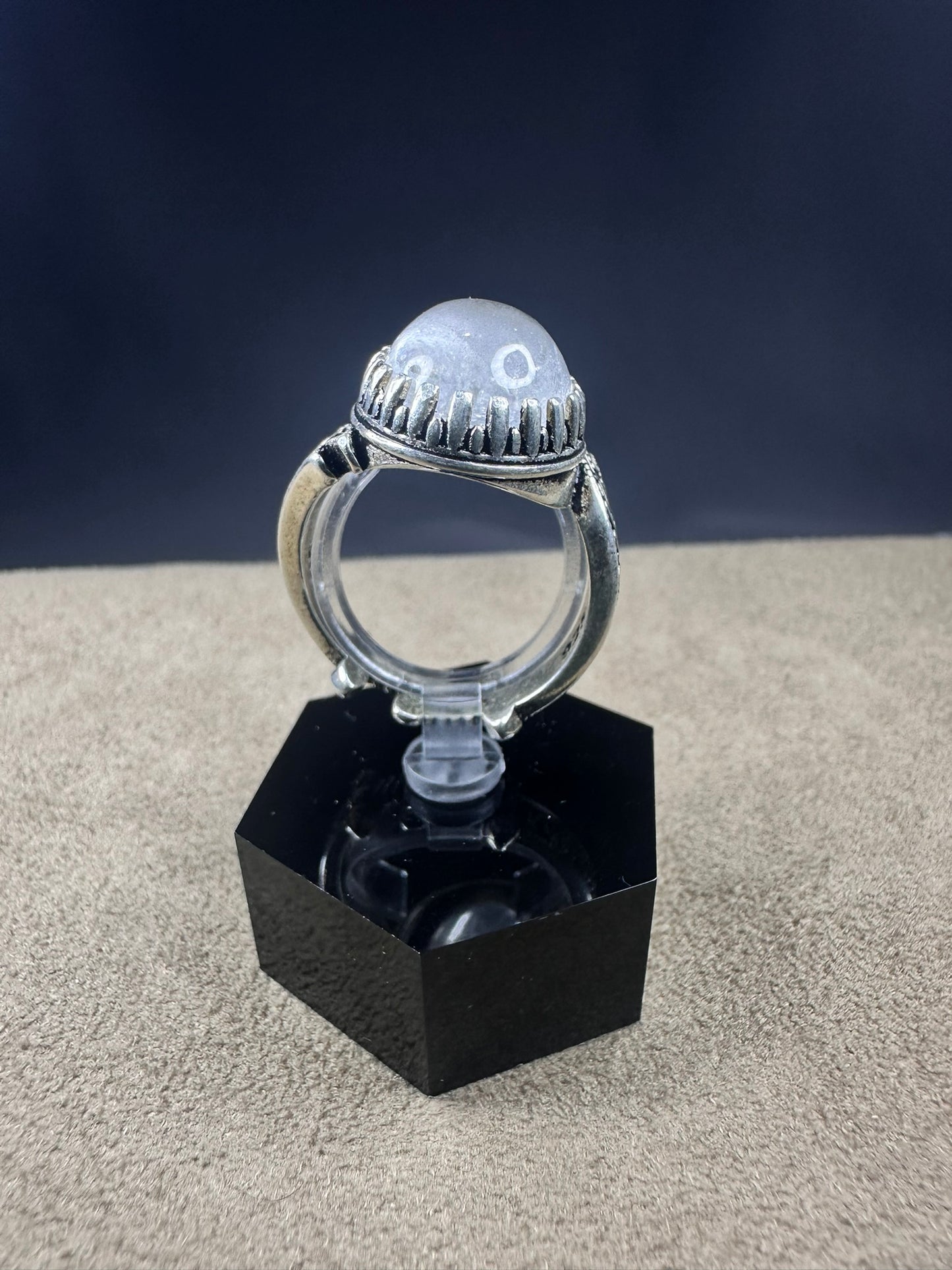 Due Al Najaf Sterling Silver Ring For Men (Free Size)