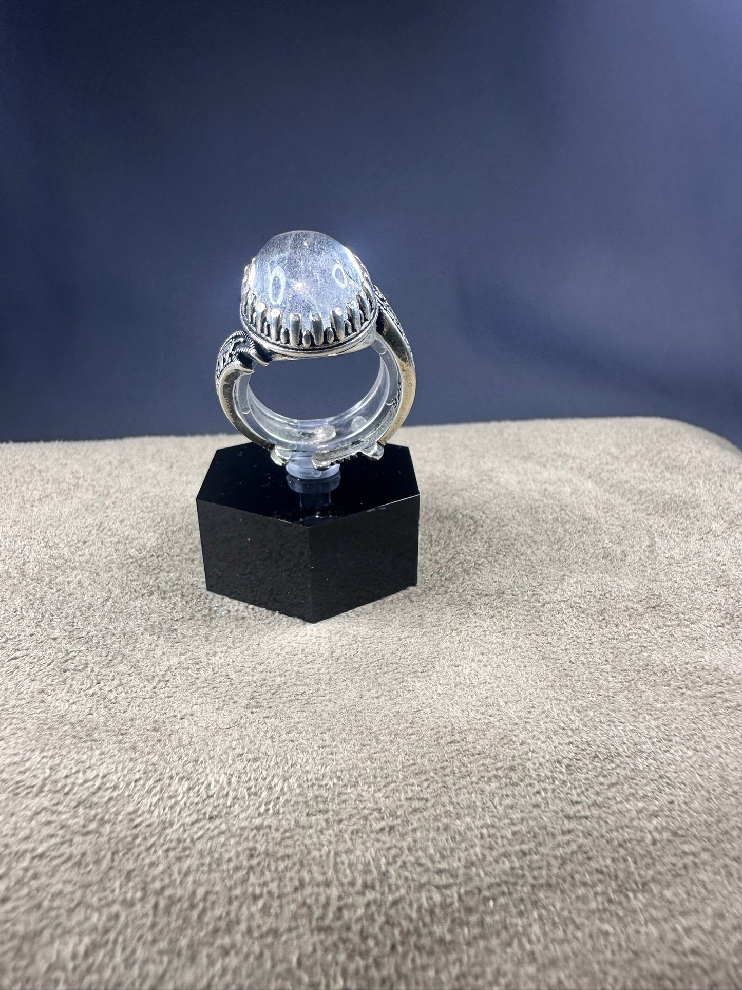 Due Al Najaf Sterling Silver Ring For Men (Free Size)