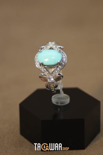 Silver Nishapuri Feroza Ring