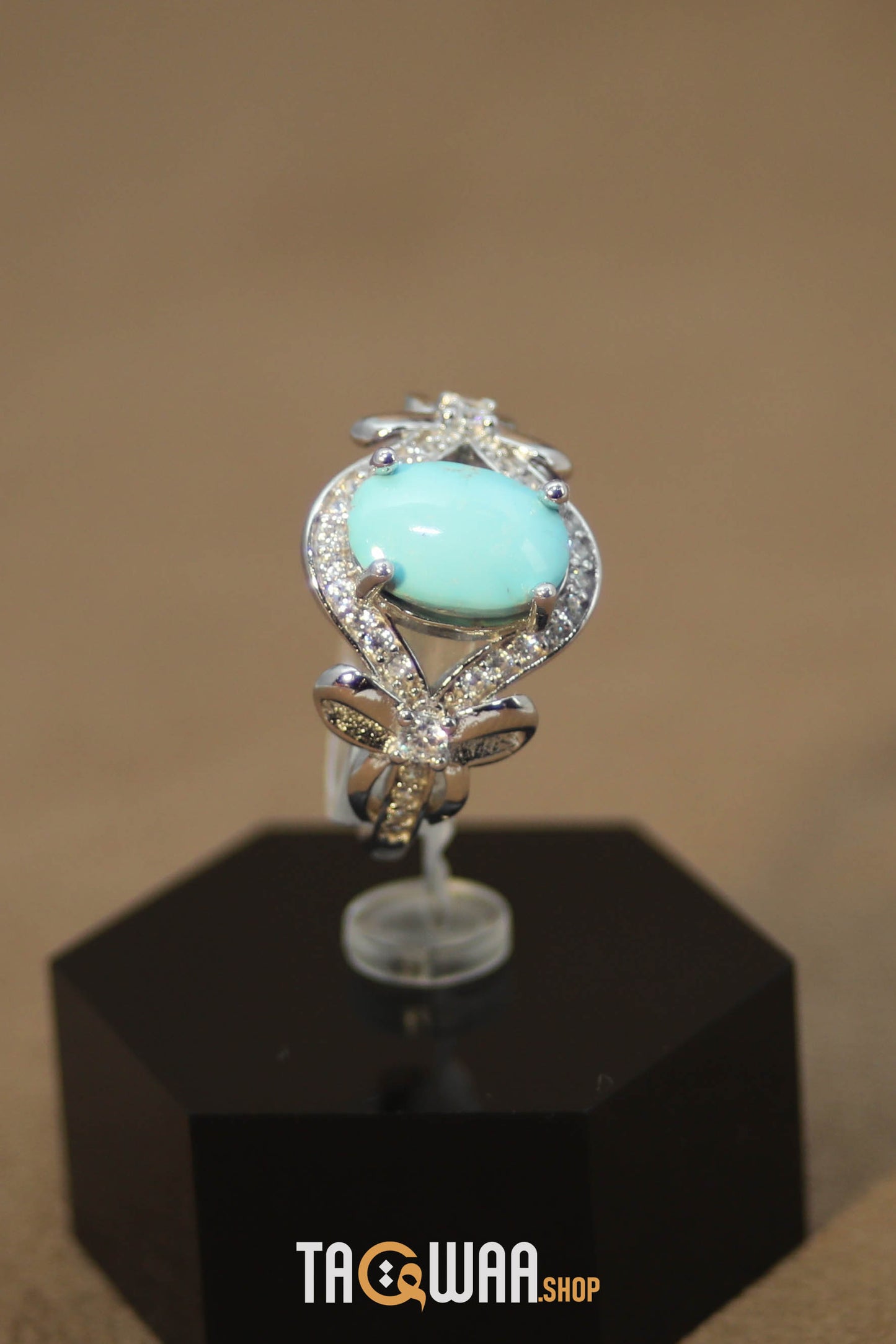 Silver Nishapuri Feroza Ring