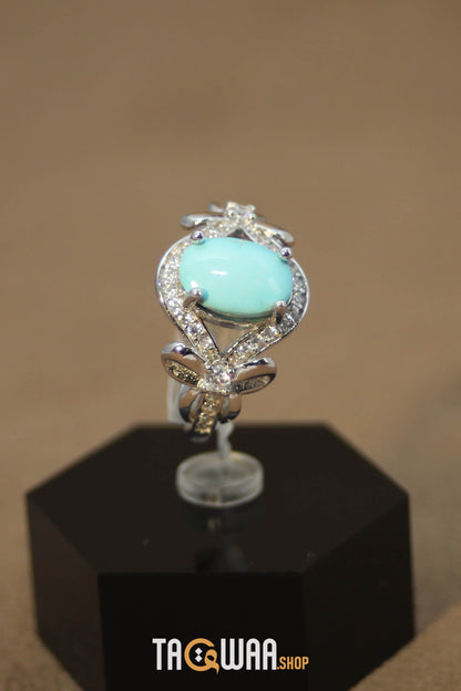 Silver Nishapuri Feroza Ring