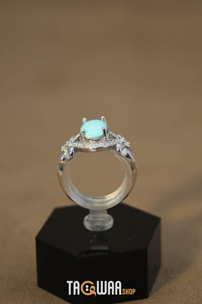 Silver Nishapuri Feroza Ring