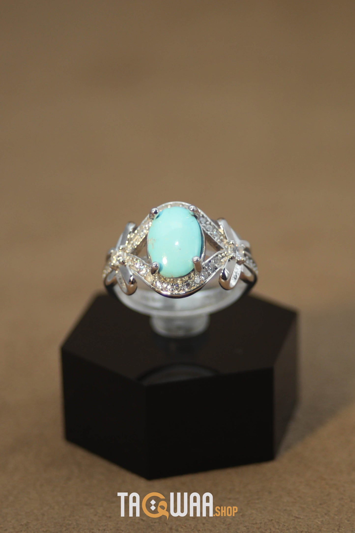 Silver Nishapuri Feroza Ring