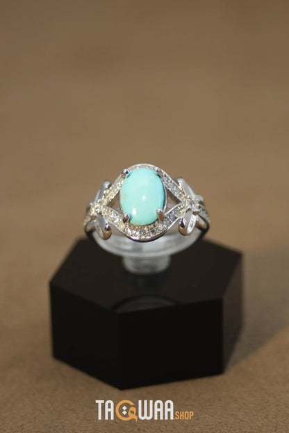 Silver Nishapuri Feroza Ring