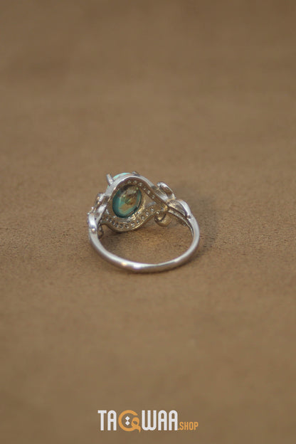 Silver Nishapuri Feroza Ring