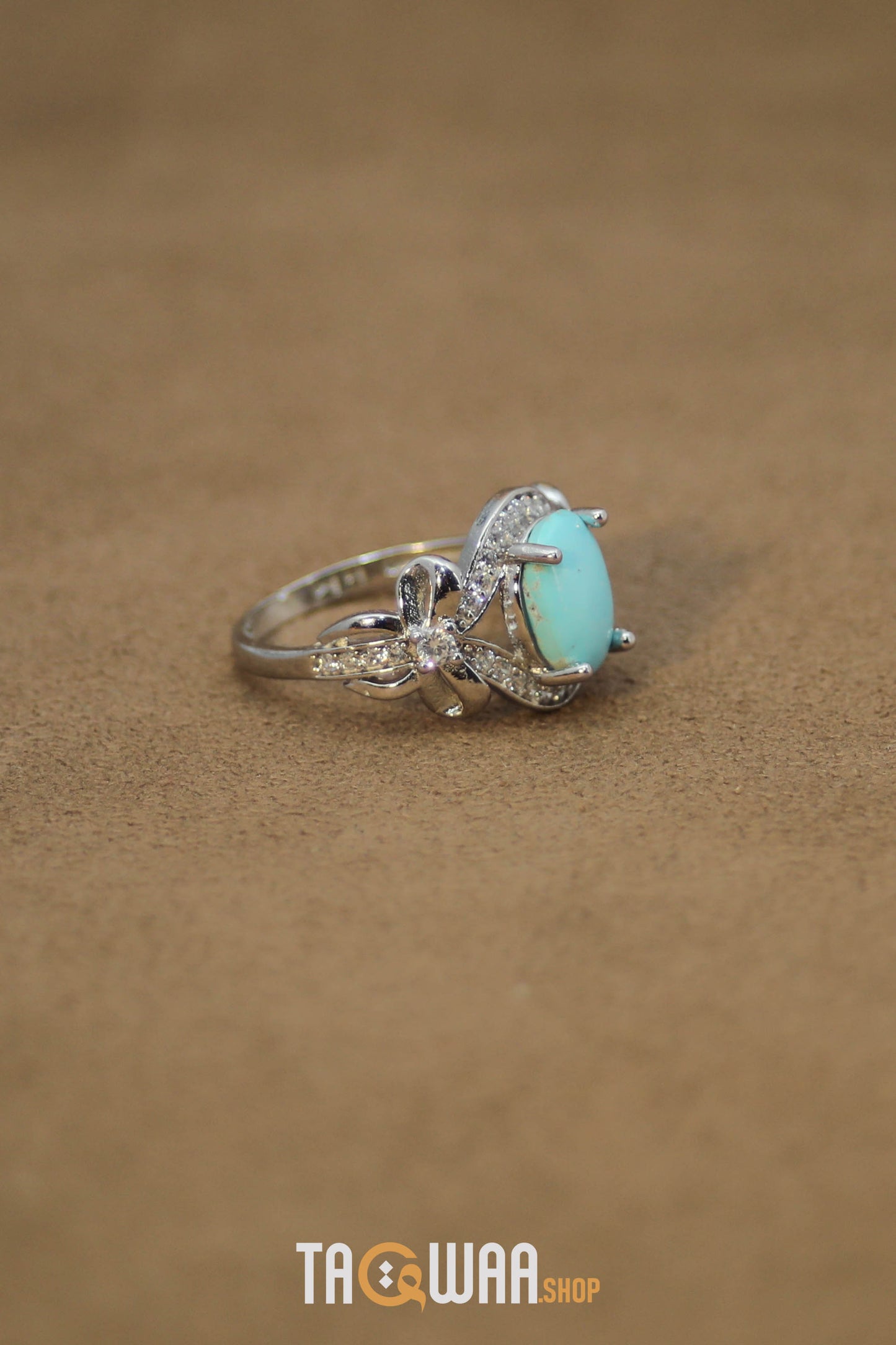 Silver Nishapuri Feroza Ring