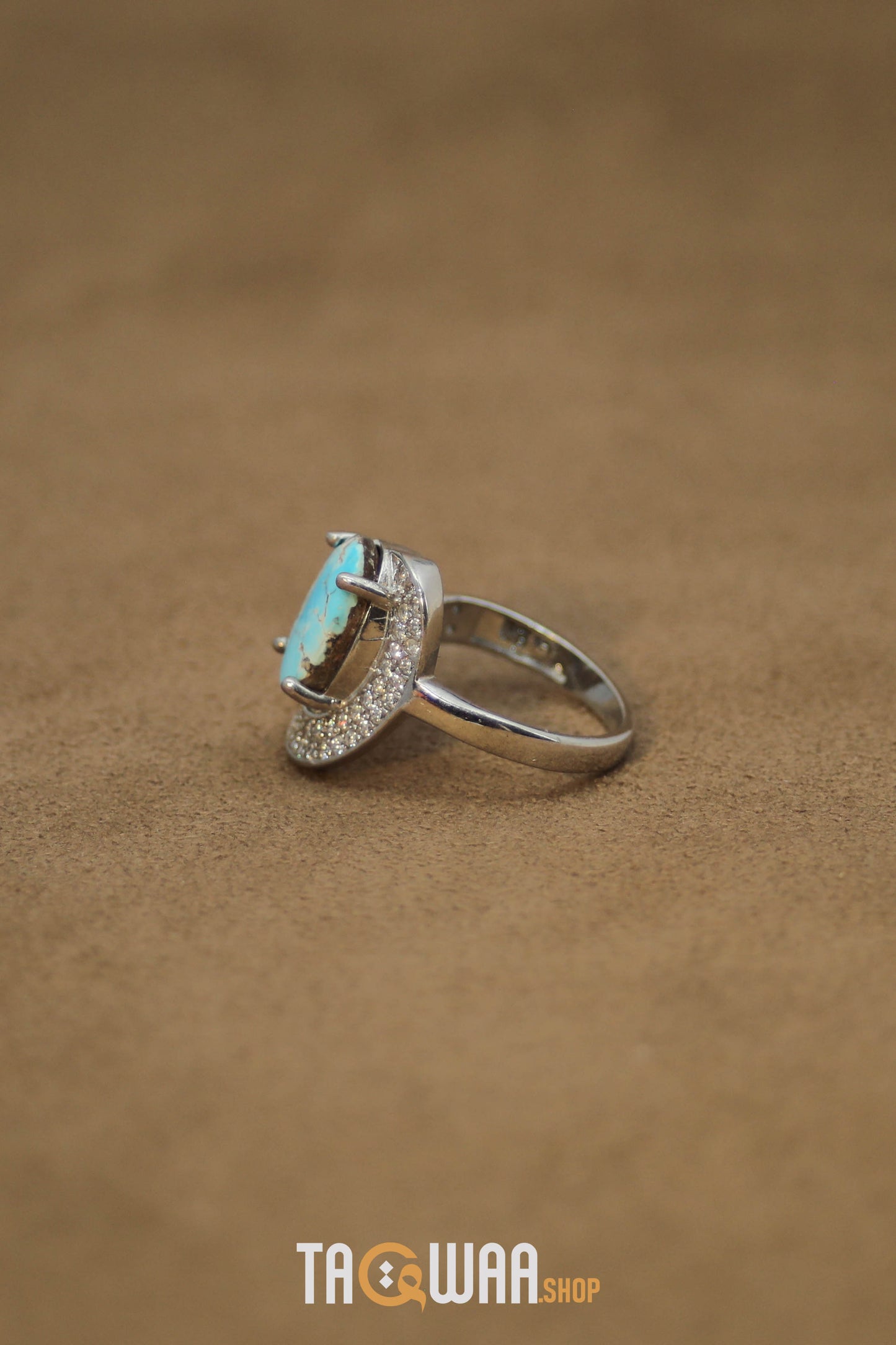 Silver Nishapuri Feroza Ring