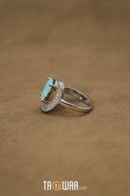 Silver Nishapuri Feroza Ring