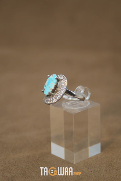 Silver Nishapuri Feroza Ring