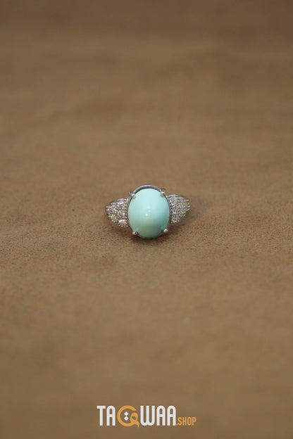 Silver Nishapuri Feroza Ring