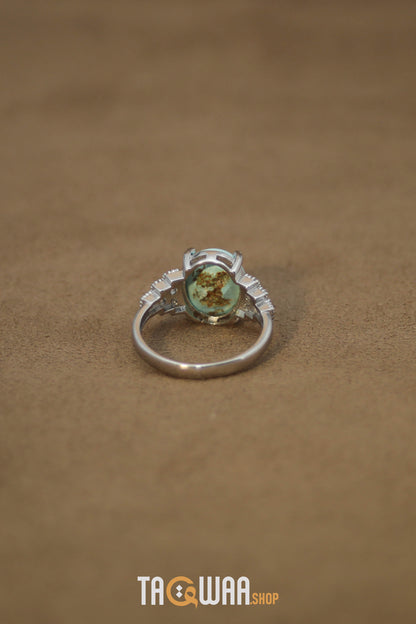 Silver Nishapuri Feroza Ring