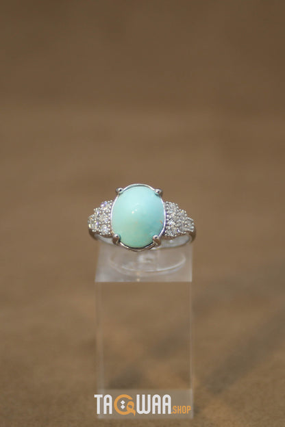 Silver Nishapuri Feroza Ring