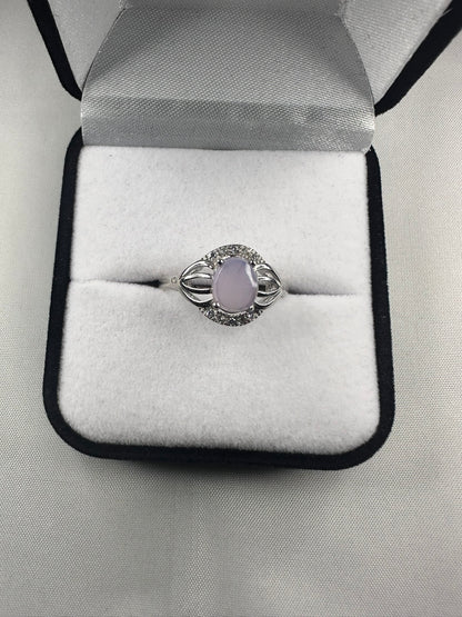 YEMENI PURPLE AQEEQ STERLING SILVER RING FOR WOMEN