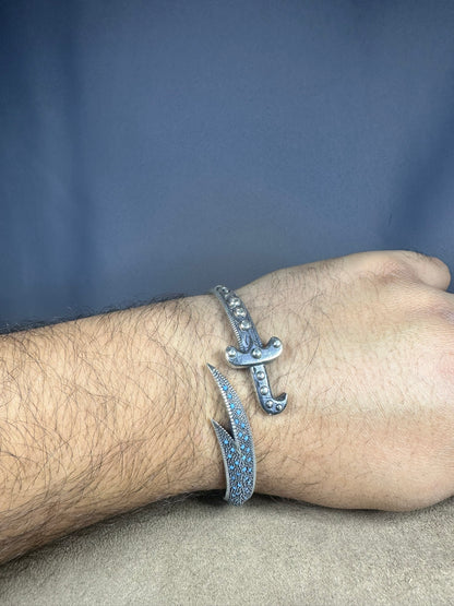 Imam Ali's Zulfiqar Bracelet (925K Silver)