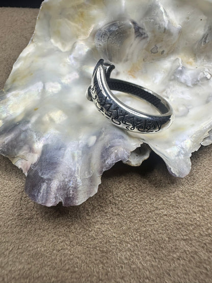 Imam Ali's Zulfiqar Sword Ring For Men (Solid 925 Sterling Silver)