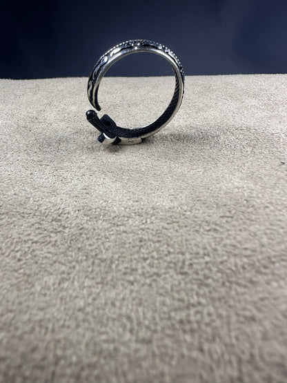 Silver Ring Zulfiqar Shape (Free Size)