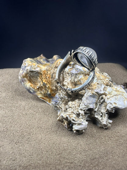 Due Al Najaf Sterling Silver Ring For Men (Free Size)