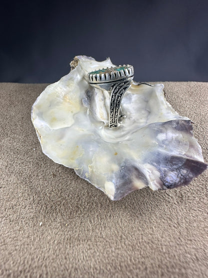 925 Silver Feroza Ring For Men (Free Size)