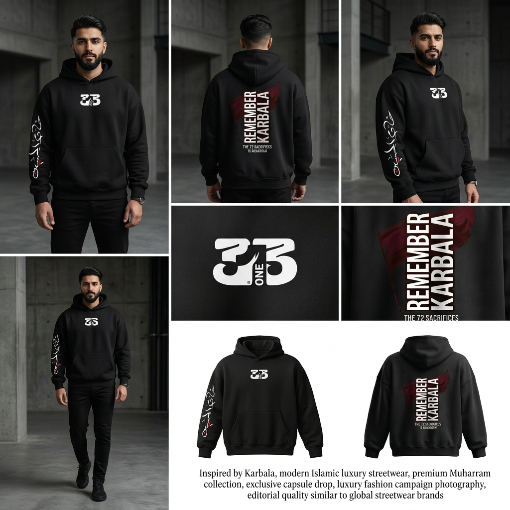 313 Collection – Muharram Hoodie REMEMBER KARBALA