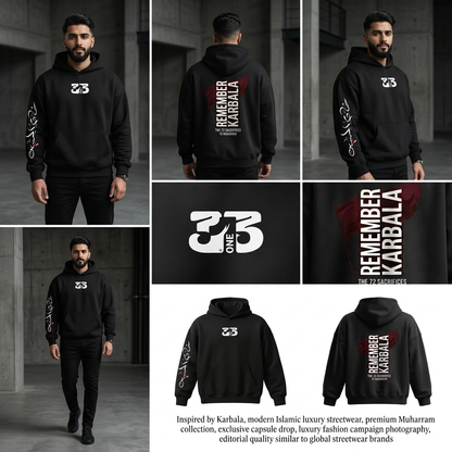 313 Collection – Muharram Hoodie REMEMBER KARBALA